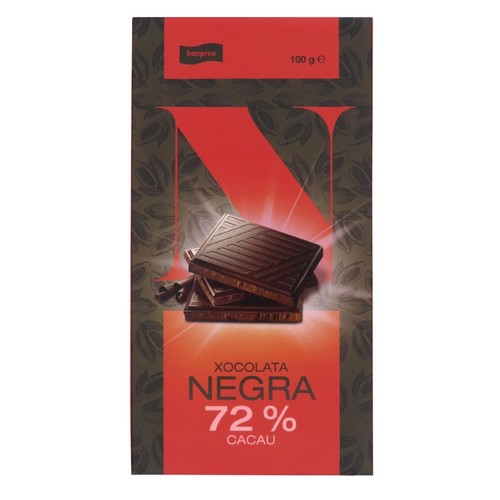 BONPREU Xocolata negra 72%