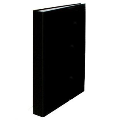 ABACUS Carpeta folrada amb 4 anelles de color negre