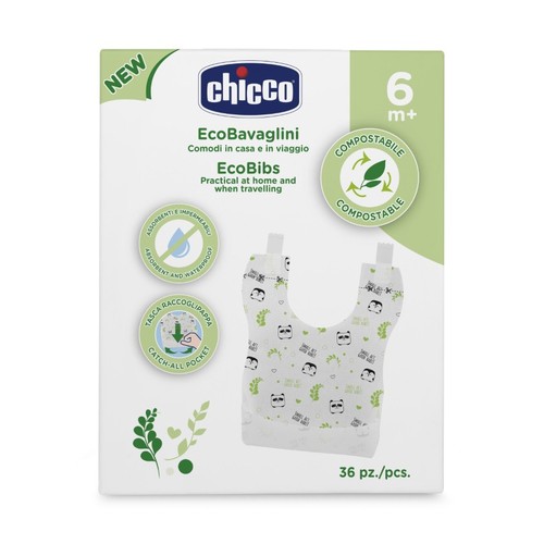 CHICCO Pitets d'un sol ús  biodegradables