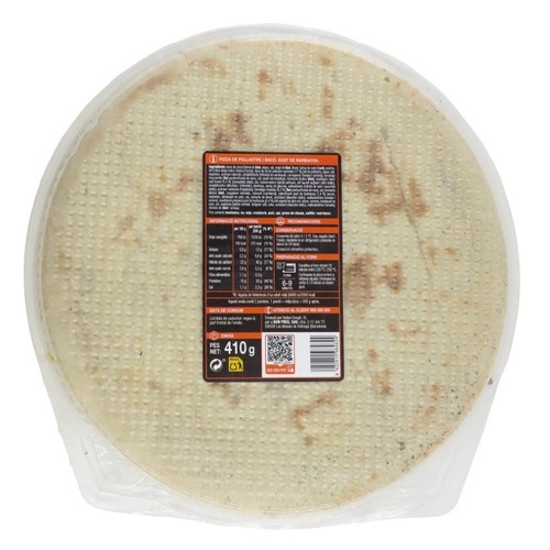 BONPREU Pizza de pollastre i bacó