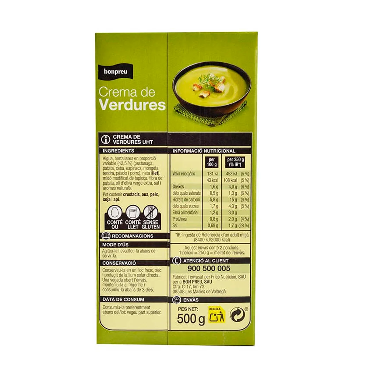 BONPREU Crema verduras