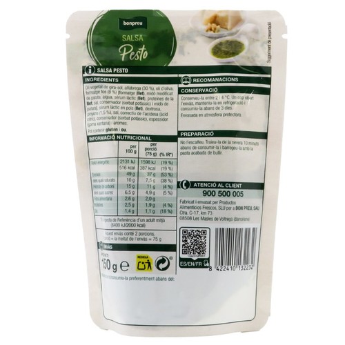 BONPREU Salsa pesto