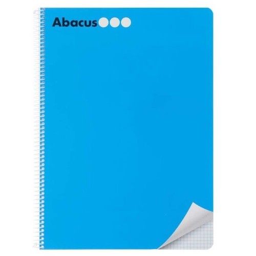 ABACUS Llibreta amb espiral A4 color blau de 80 fulls