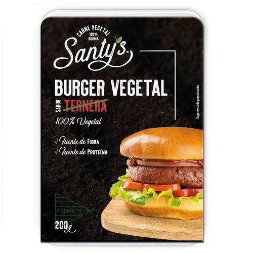SANTYS Burger vegetal amb gust de vedella