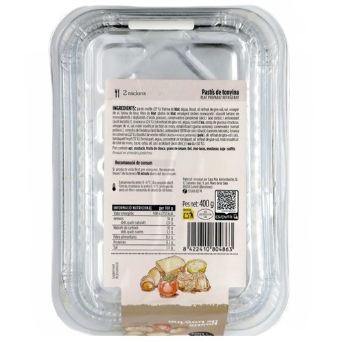 TERRA I TAST Pastís de tonyina