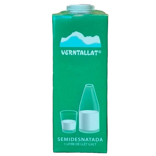 VERNTALLAT Llet semidesnatada Km0 en cartró