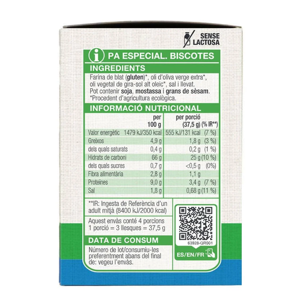 BONPREU Biscotes ecológicos