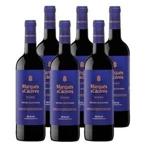 Imagen de MARQUÉS DE CÁCERES Caixa 6u. vi negre reserva DO Rioja