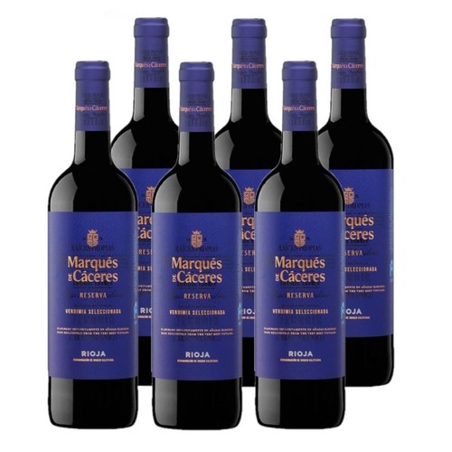 MARQUÉS DE CÁCERES Caixa 6u. vi negre reserva DO Rioja