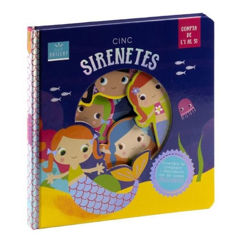 ED. PANINI BOOKS Llibre Cinc sirenetes (brilla i troba)