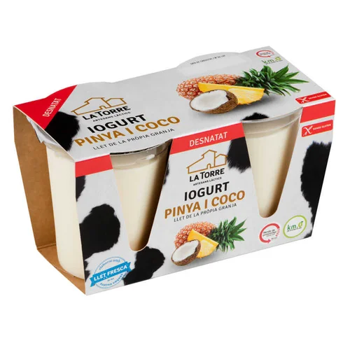 Yogur desnatado de lima y limón Km0