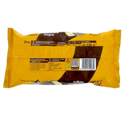 BONPREU Coquetes de blat de moro amb xocolata negra