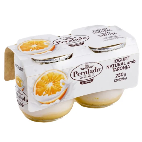 Yogur natural con fresa Km0