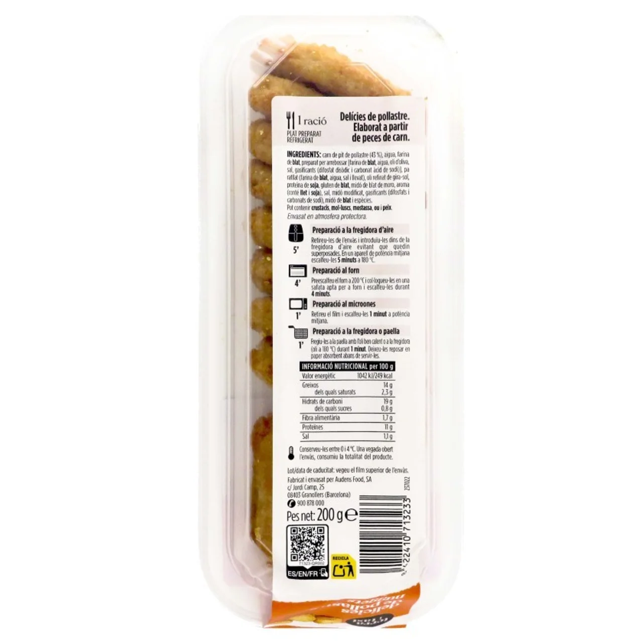 TERRA I TAST Delicias de pollo nuggets