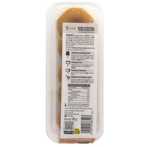 TERRA I TAST Anelles de formatge gouda