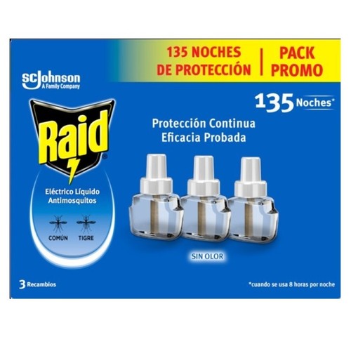 RAID Insecticida recanvi elèctric 135 nits