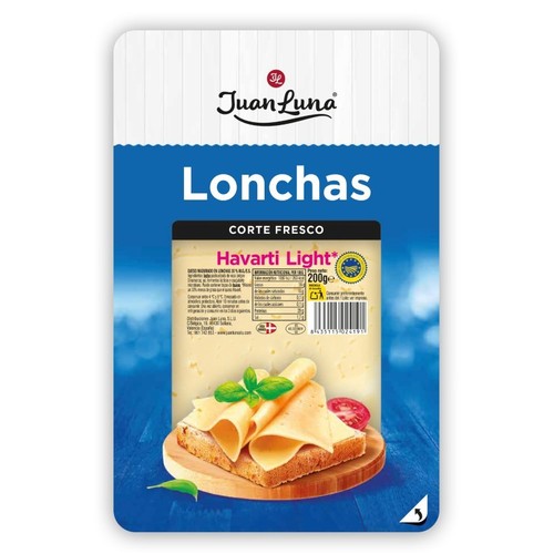 JUAN LUNA Formatge Havarti light llescat
