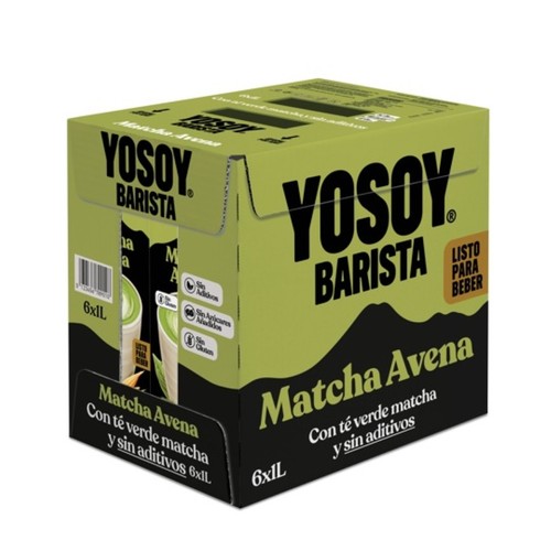 YOSOY Beguda de civada amb matxa 0% 6x1L en cartró