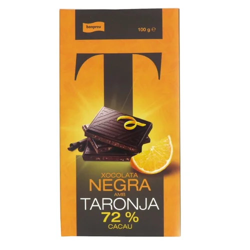 BONPREU Chocolate negro 70% cacao con almendras enteras