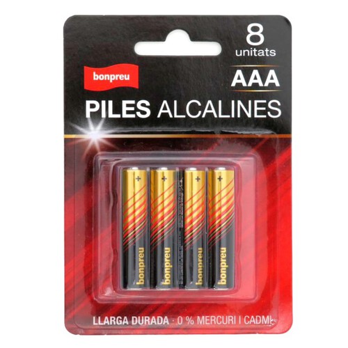 BONPREU Piles alcalines AAA LR03
