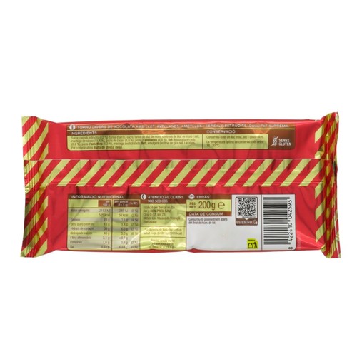 BONPREU Torró cruixent de xocolata amb llet