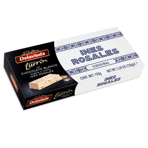 Imagen de DELAVIUDA Torró de xocolata blanca Ines Rosales