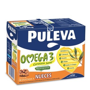 Imagen de PULEVA OMEGA3 Llet desnatada amb nous 6x1L en cartró