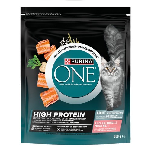 PURINA ONE Menjar de salmó High Protein per a gat