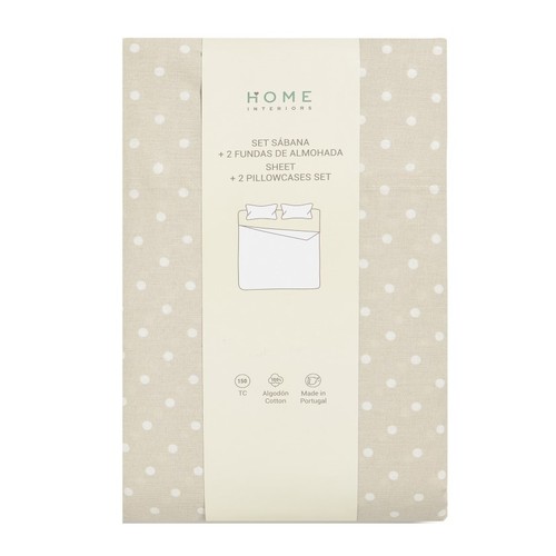 HOME INTERIORS Joc 1 llençol i 2 fundes coixí 150cm