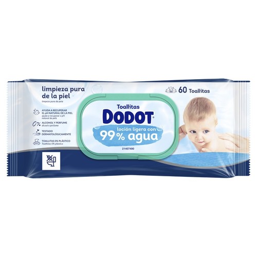 DODOT Tovalloletes humides infantils 99% aigua