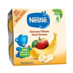 NESTLÉ Postres puré de poma i plàtan
