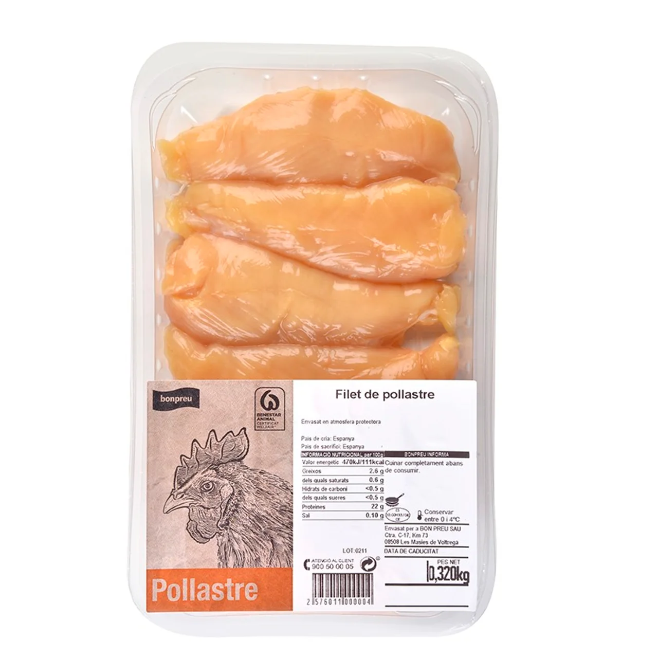 BONPREU Filete de pollo