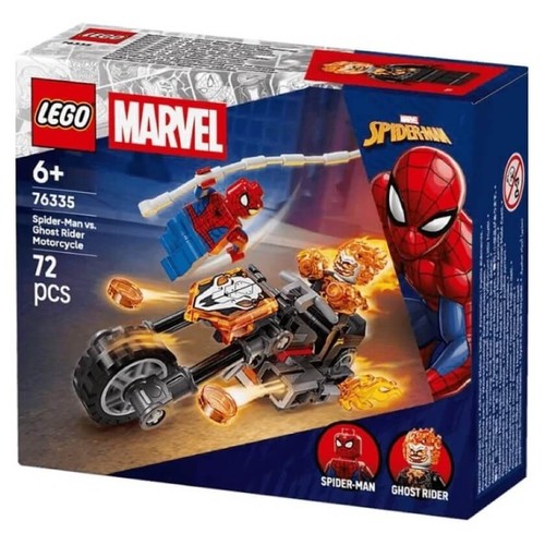 LEGO Moto spiderman vs motorista fantasma