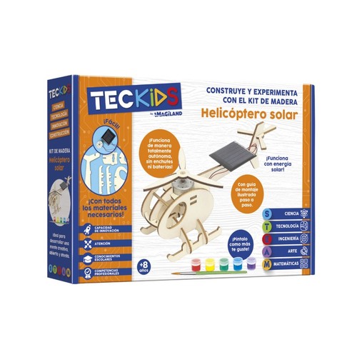 IMAGILAND Kit de fusta Helicòpter solar