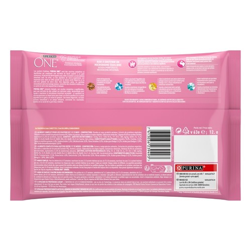 PURINA ONE Menjar de salmó i pastanaga per a gat júnior