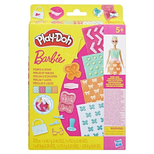 PLAY-DOH Pack patrons,perles i llaços Barbie