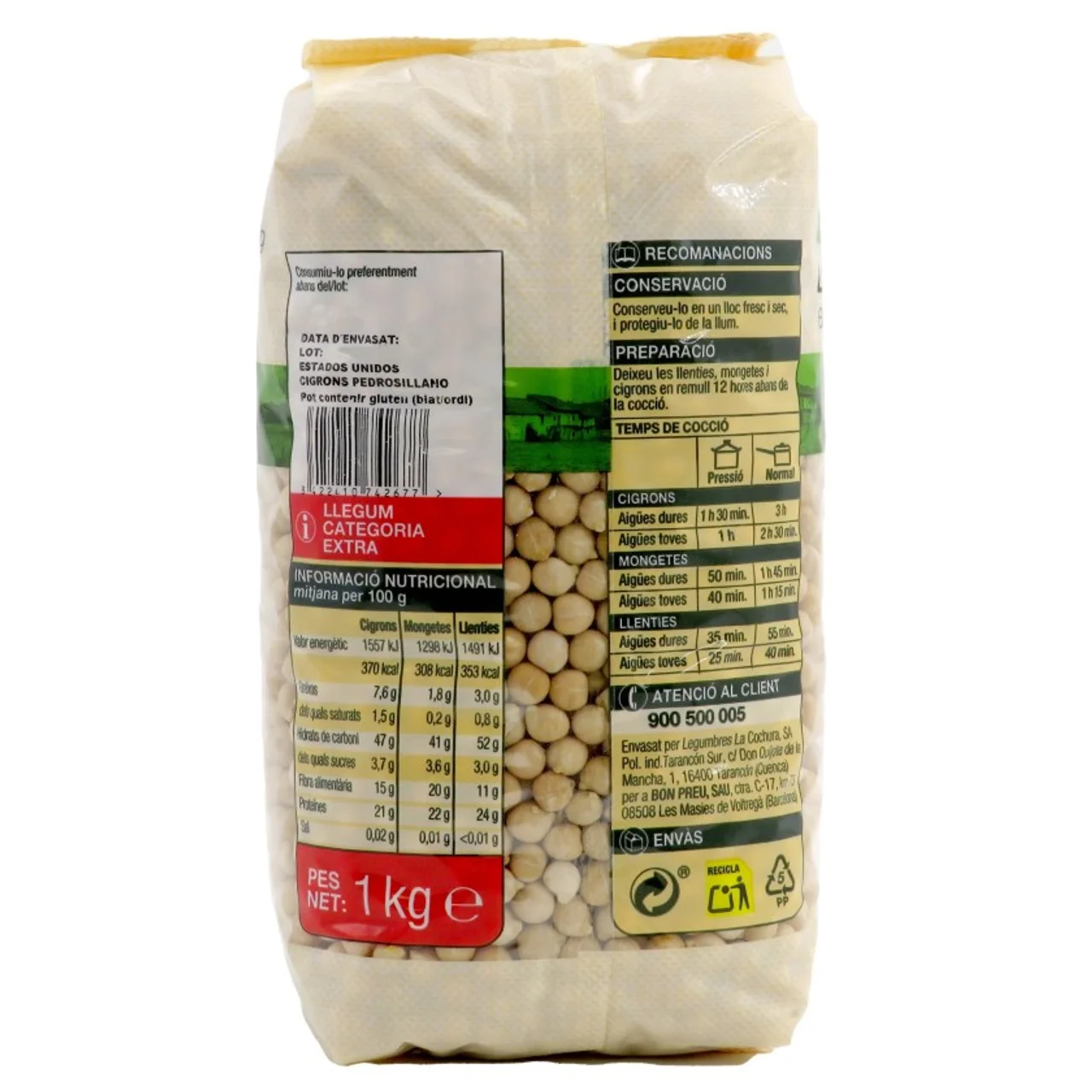 BONPREU Garbanzos Pedrosillano
