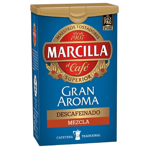 MARCILLA Cafè molt descafeïnat Gran Aroma mescla