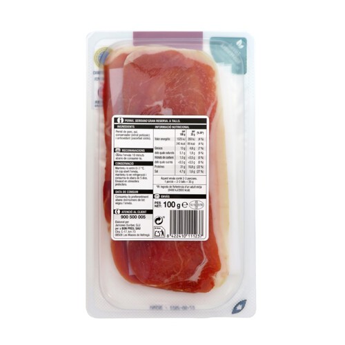 BONPREU Pernil curat 50% Duroc