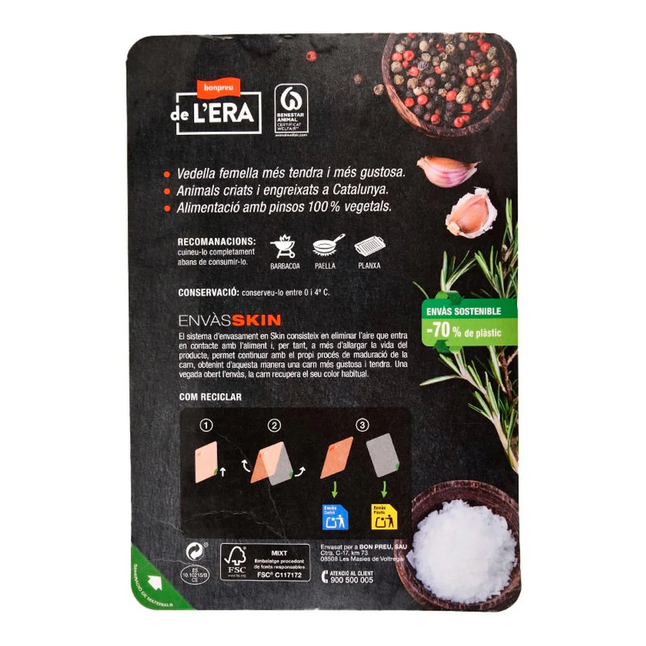 BONPREU DE L'ERA Entrecot de ternera madurado
