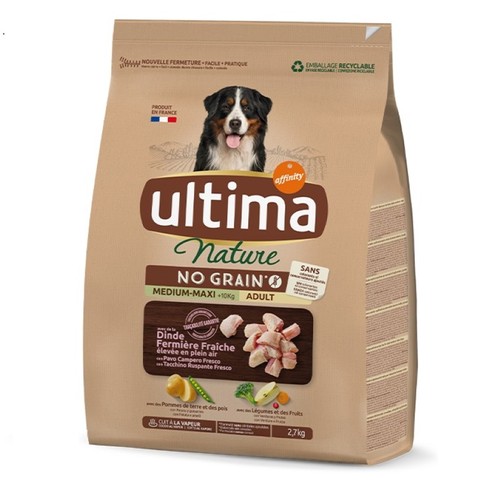 ULTIMA Menjar de gall dindi per a gos Medium-Maxi