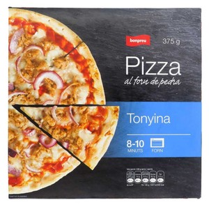BONPREU Pizza al horno de piedra de atún