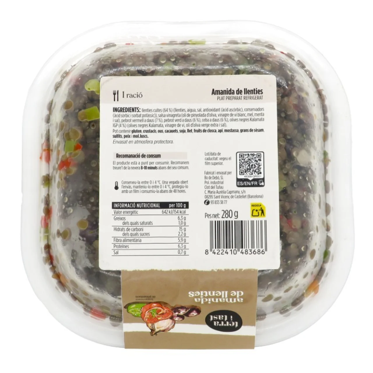 TERRA I TAST Ensalada de lentejas