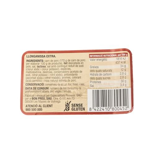 BONPREU Llonganissa extra de pagès