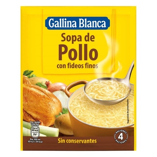 GALLINA BLANCA Sopa pollastre i fideus fins