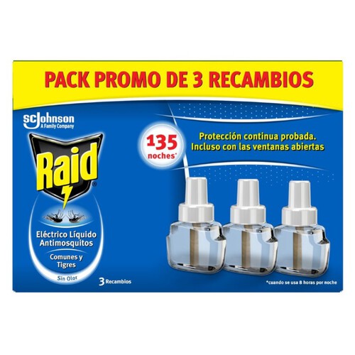 RAID Recanvi insecticida elèctric 135 nits