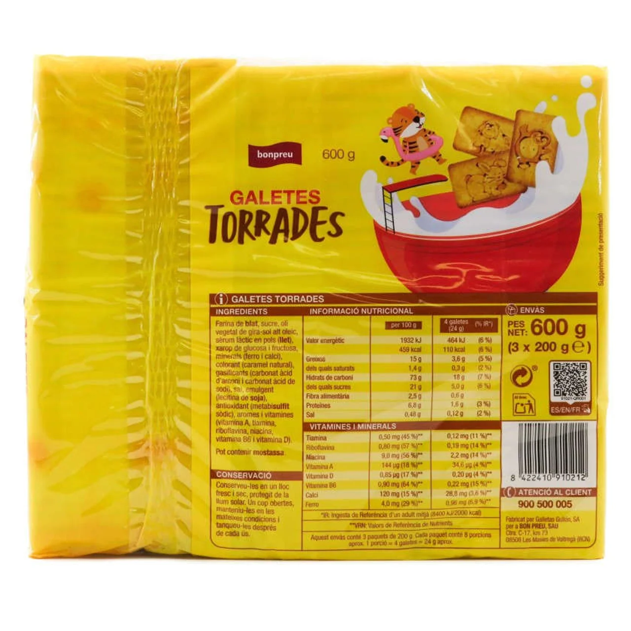 BONPREU Galletas tostadas con dibujos
