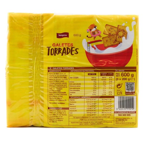 BONPREU Galetes torrades amb dibuixos