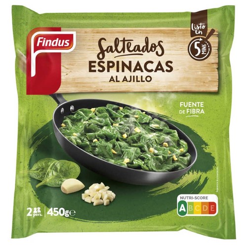 FINDUS Espinacs amb all