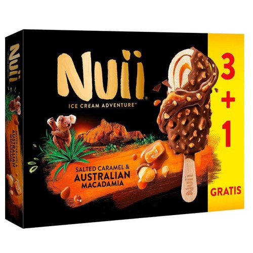 NUII Gelat de caramel i nous de macadàmia